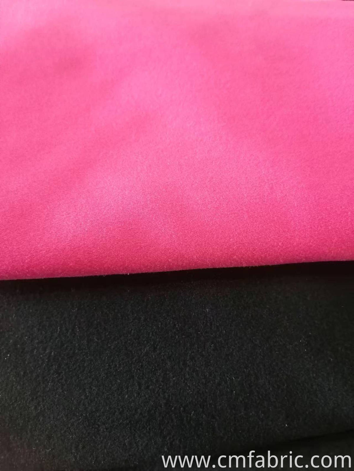 knitted polyester spandex double brushed fabric